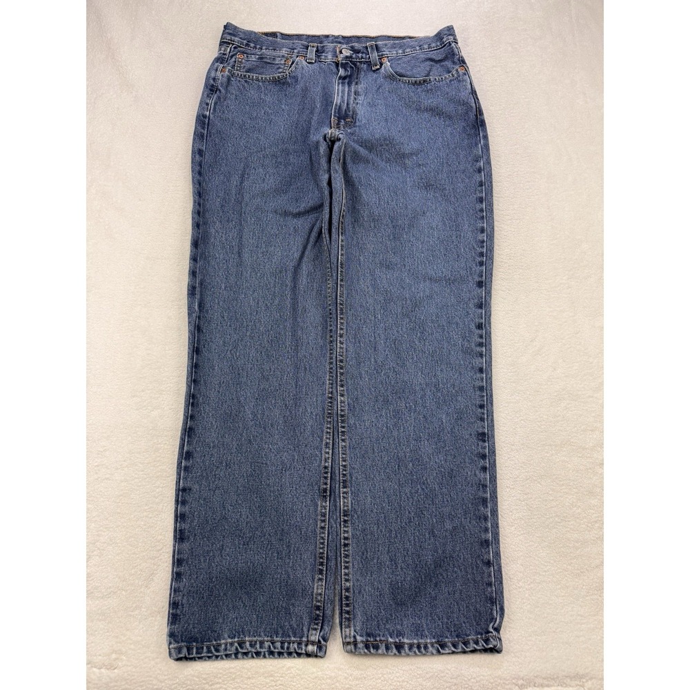 Levis 550 Jeans Men 35Wx32L Blue Denim Medium Wash Loose Relaxed Fit 90s